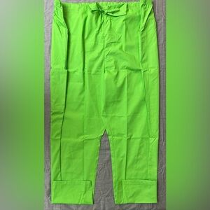 Allheart Basics by Carheart, Neon Green Scrub Pants, Size: 4XL, NIP (Unisex)